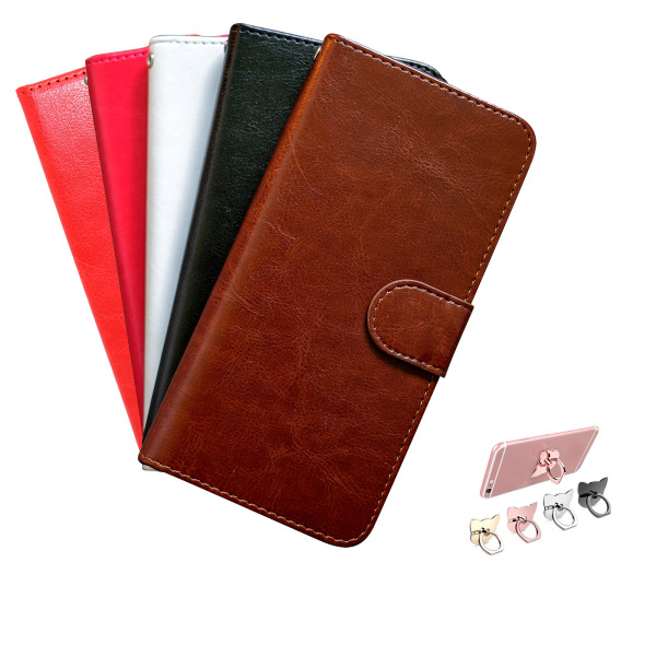 iPhone 5/5s/SE2016 - Nahkainen lompakkokotelo ID-taskulla Rosa