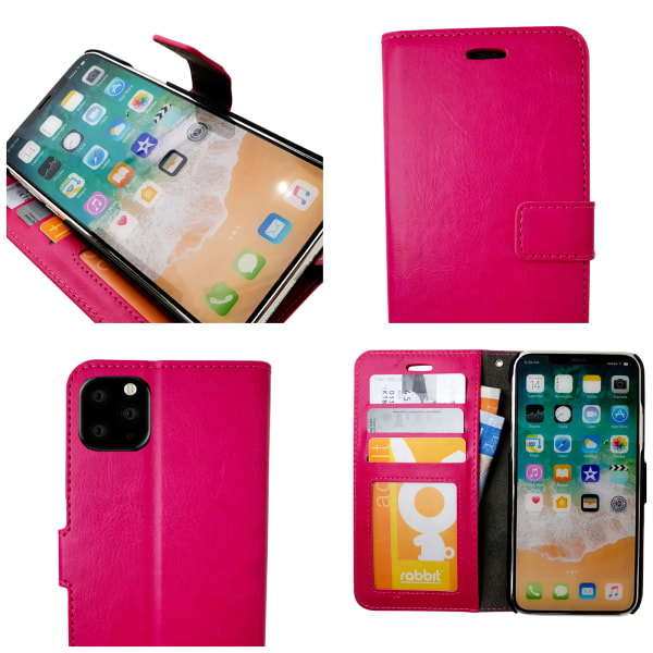 Beskyt din iPhone 11 Pro Max - Lædercover Rosa