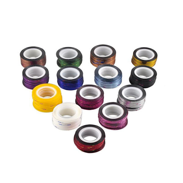 Striping tape nageltejp nageldekorationer - 10pack