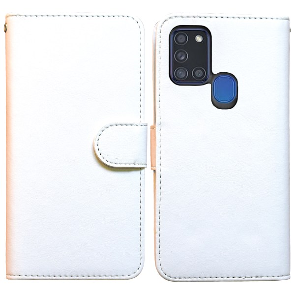Samsung Galaxy Case - PU-nahkainen lompakkokotelo Vit