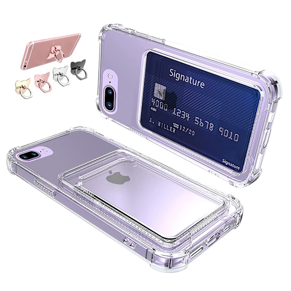 iPhone 7 Plus / 8 Plus - Kortbeskyttelses Transparent