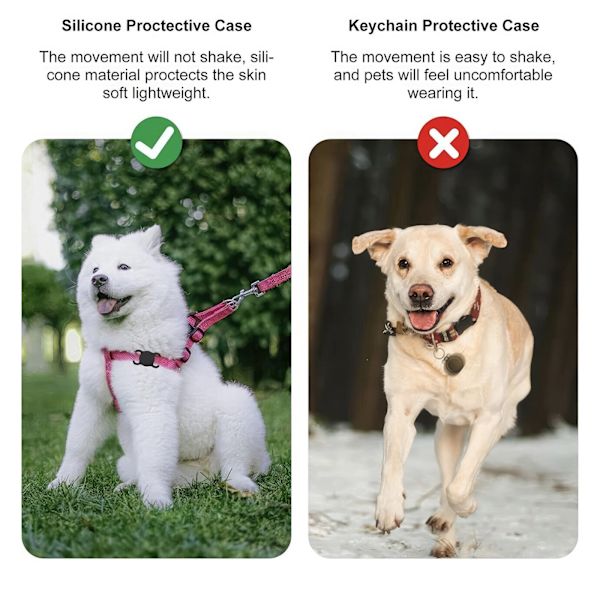 Beskyttelseshylster til Airtag - Skal/Hylste til Hunde & Katte Svart