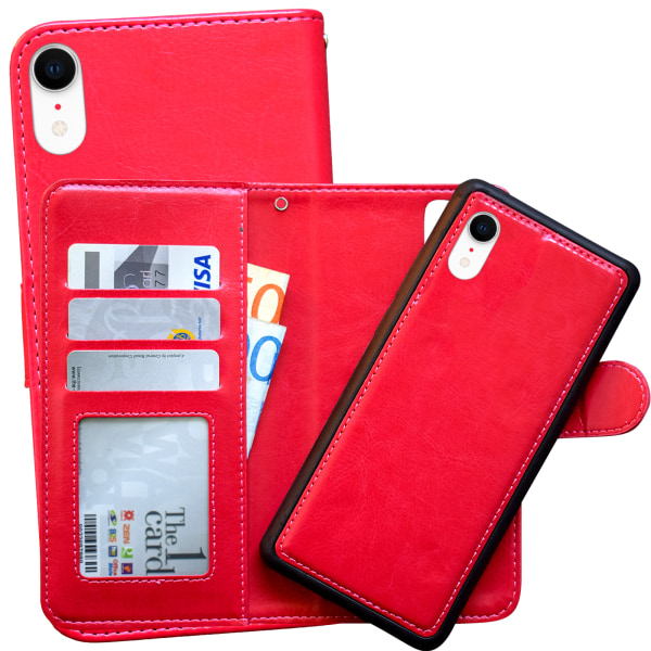 iPhone Xr - PU Læder Pung Etui Vit