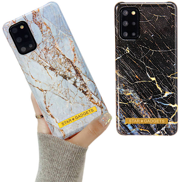 Samsung Galaxy S20 Plus - Skal / Skydd / Marmor Svart