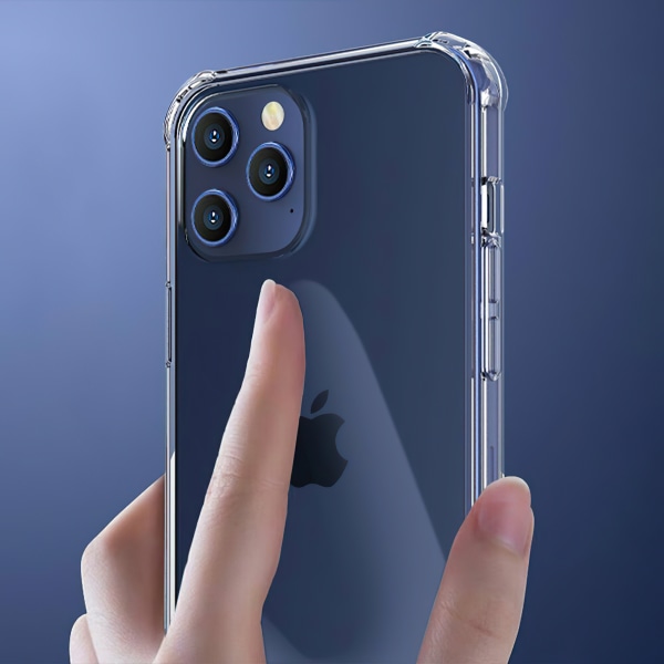 Suojaa iPhone 12 Pro -läpinäkyvä case
