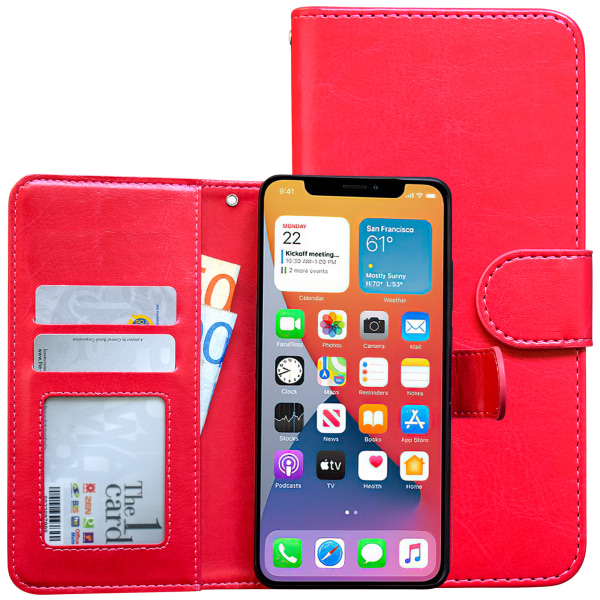 iPhone 12 Mini - PU Læder Pung Etui Vit