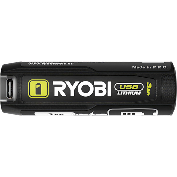 Ryobi USB-litiumparisto 4V 3.0AH USB-C-kaapelilla