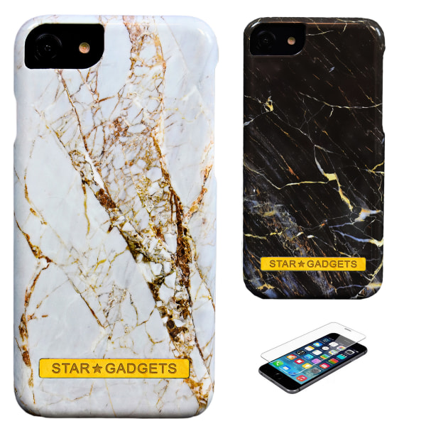 iPhone 6 / 6S - Cover Protection Marmor Vit