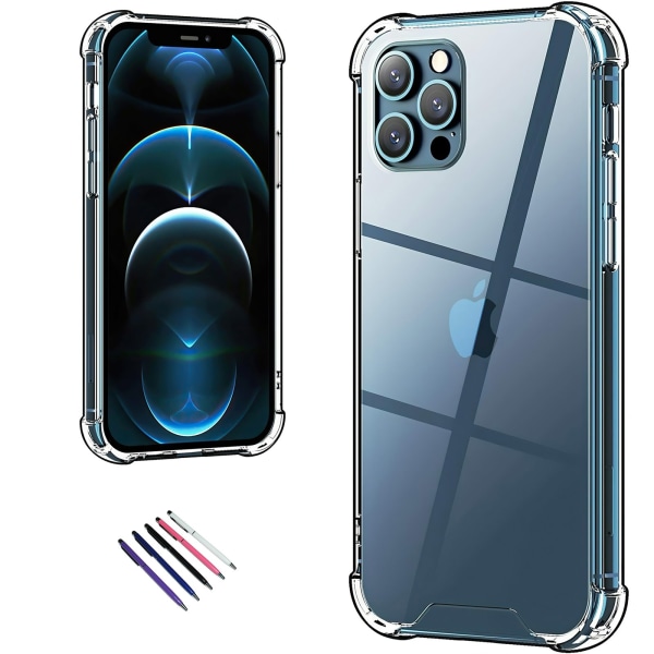 Suojaa iPhone 12 Pro - Läpinäkyvä kotelo!