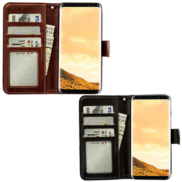 Skydda din Galaxy S8 - Läderfodral Brun