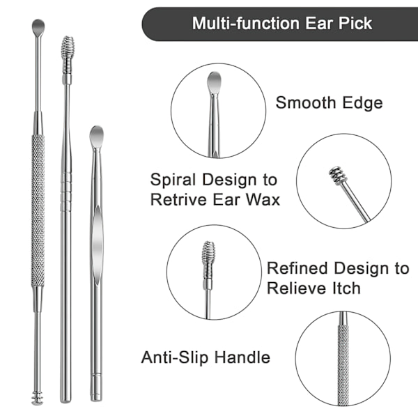 5st Vaxrengöring / Rengöringsset för Öronplockning