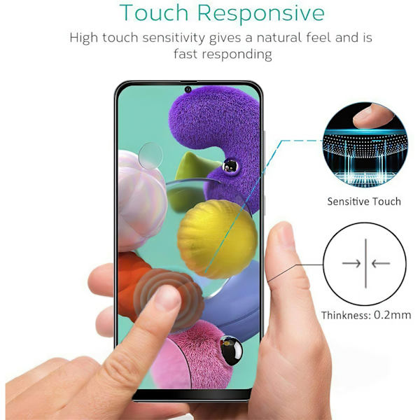 Samsung Galaxy A51 - Karkaistu lasinen näytönsuoja