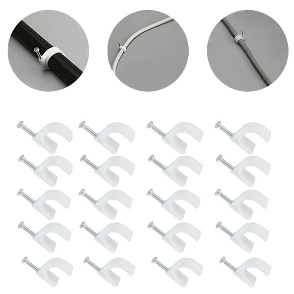 20 stk. Sikre dine kabler med vores premium kabelklemmer 10-14mm
