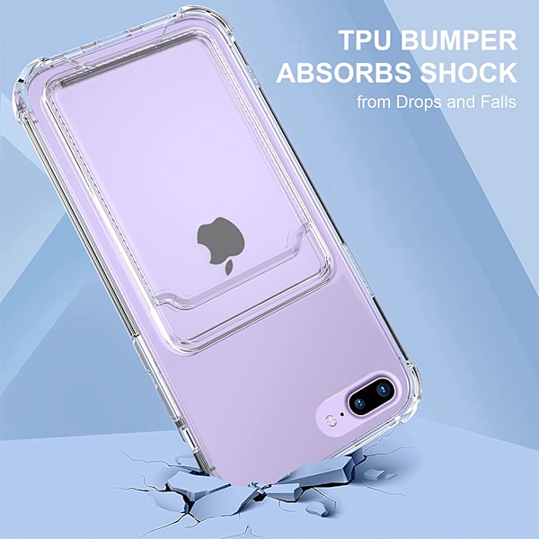 iPhone 7 Plus / 8 Plus - Kortbeskyttelses Transparent