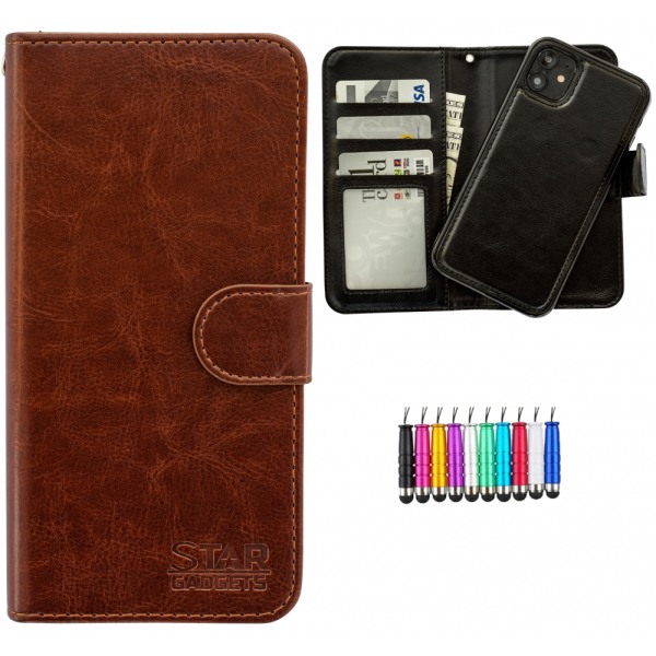 iPhone 11 - PU Læderpung Etui Svart