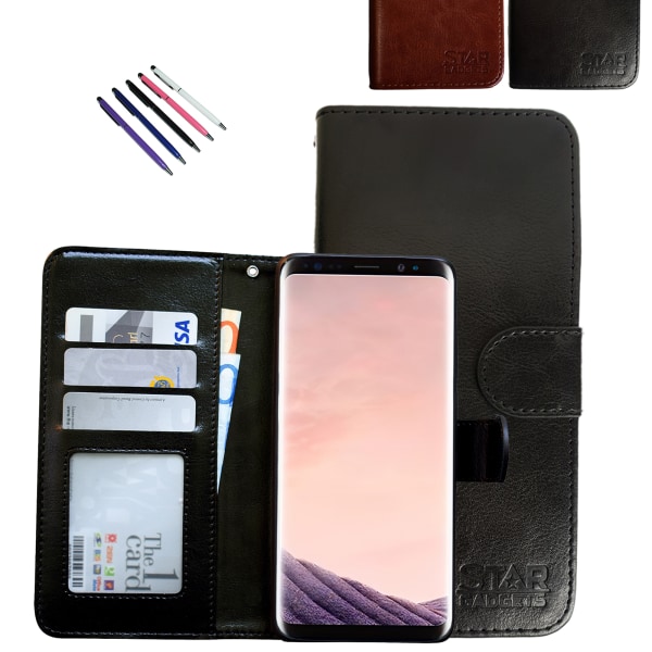 Samsung Galaxy S8 - PU-nahkainen case Brun