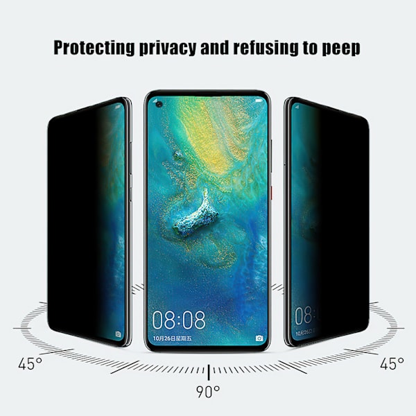 Samsung Galaxy A21s - Privacy Hærdet Glas Skærmbeskytter Pr