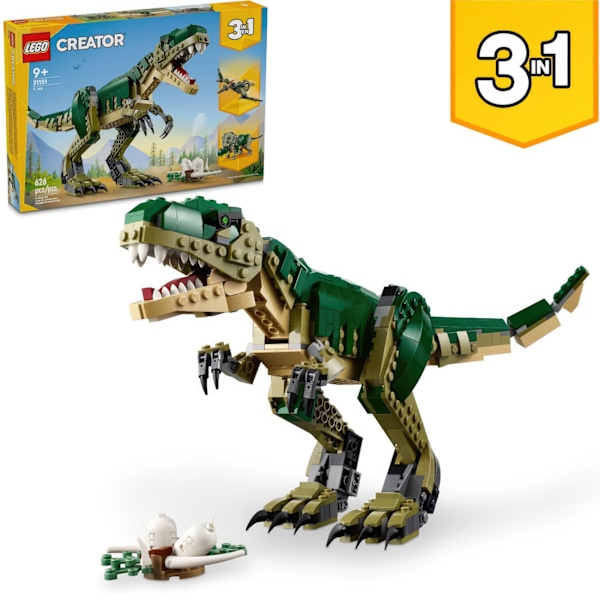 Spännande LEGO 31151 Creator T-Rex Byggsats - 3 Dinosaurie Mode