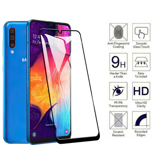 Samsung Galaxy A50 - Härdat Glas Skärmskydd