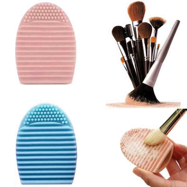 Rengøring af makeupbørster - Brushegg brushcleaner Rosa
