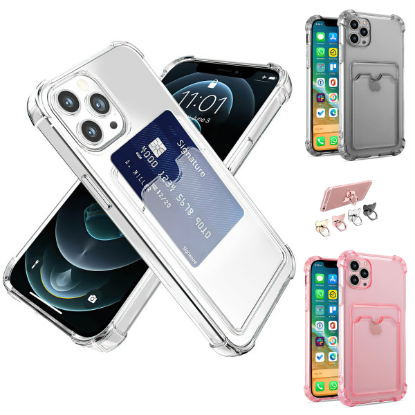 iPhone 13 Pro - Skal / Skydd / Kortfack Rosa