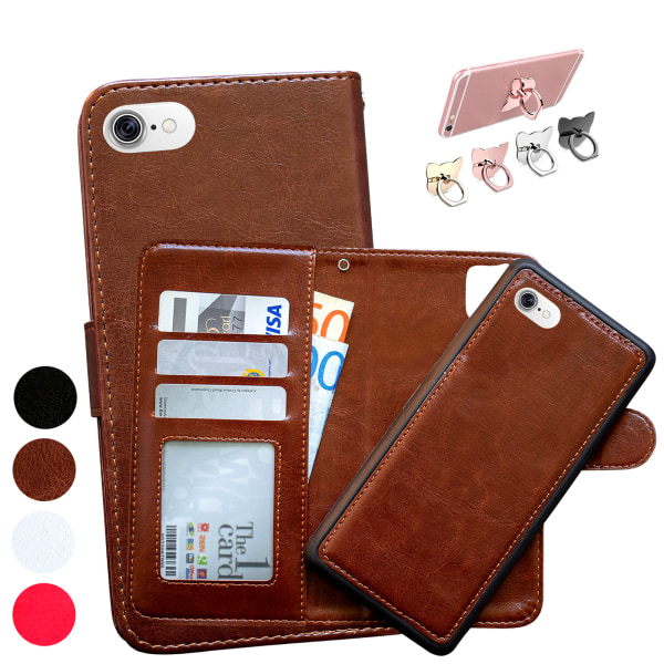 iPhone 6 / 6S - Plånboksfodral / Magnet Skal Rosa