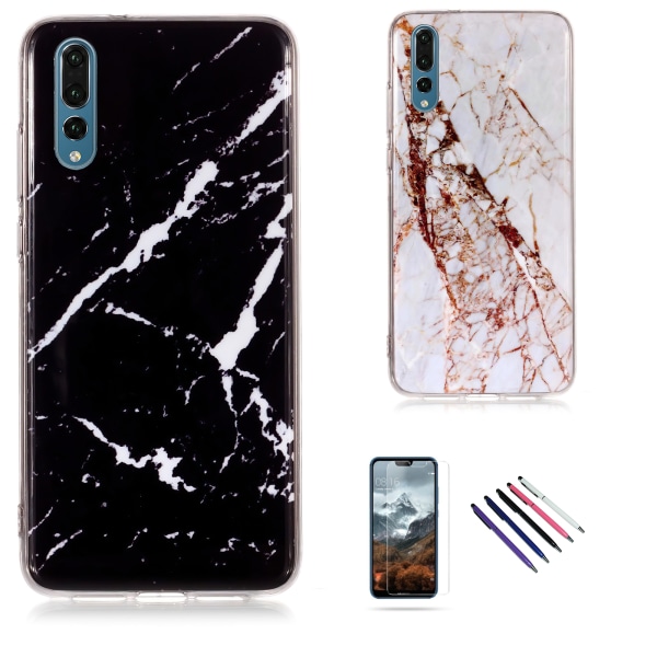 Suojaa Huawei P20 Pro -puhelimesi marmorikuorella! Svart