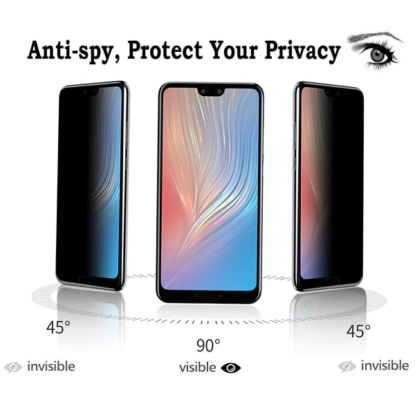 Huawei P20 Pro - Privacy Tempered Glass näytönsuoja