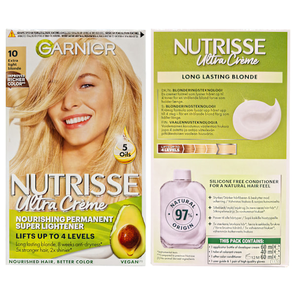 Garnier Nutrisse Ultra Crème Extra Ljusblond 10.0 Hårfärg