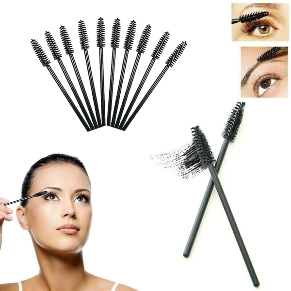 10-pack Ögonfransborstar Fransborste Mascaraborste Makeup