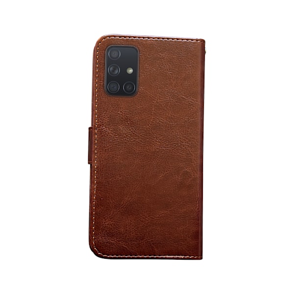 Samsung Galaxy A71 - PU Læder Pung Etui Svart