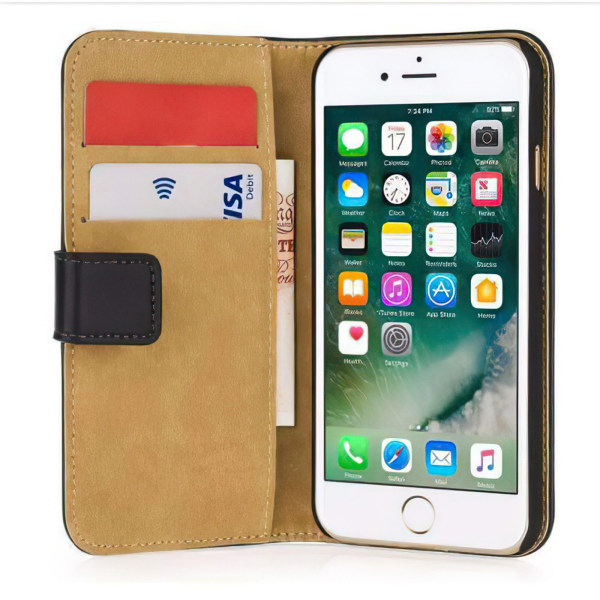 iPhone 7 Plus / 8 Plus - Plånboksfodral / Skydd Brun