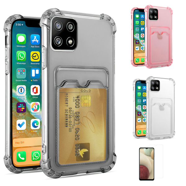 Samsung Galaxy A22 5G - Card Case Protection Transparent