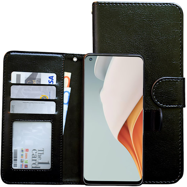 OnePlus Nord N100 - PU Læder Pung Etui Brun