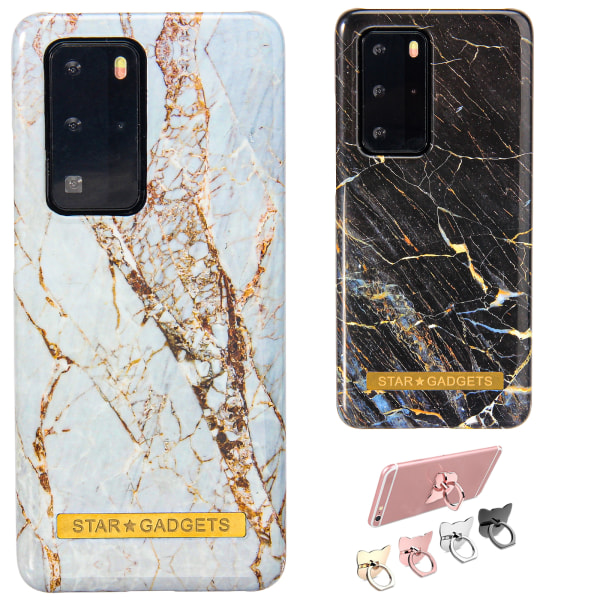 Huawei P40 Pro - Cover Protection Marmor Svart