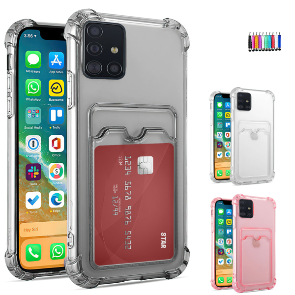 Samsung Galaxy A51 - Card Case Protection Transparent