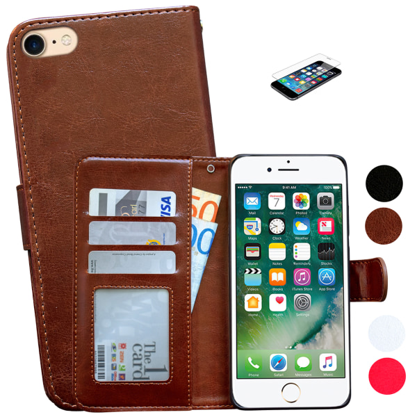 Leather Case & Screen Protector for iPhone 6/6S