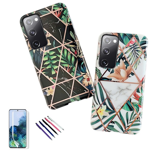 Samsung Galaxy S20 FE - Skal / Skydd / Geometriskt Svart