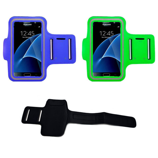 Sportarmband för Samsung Galaxy S7+3-i-1 Kit Grön