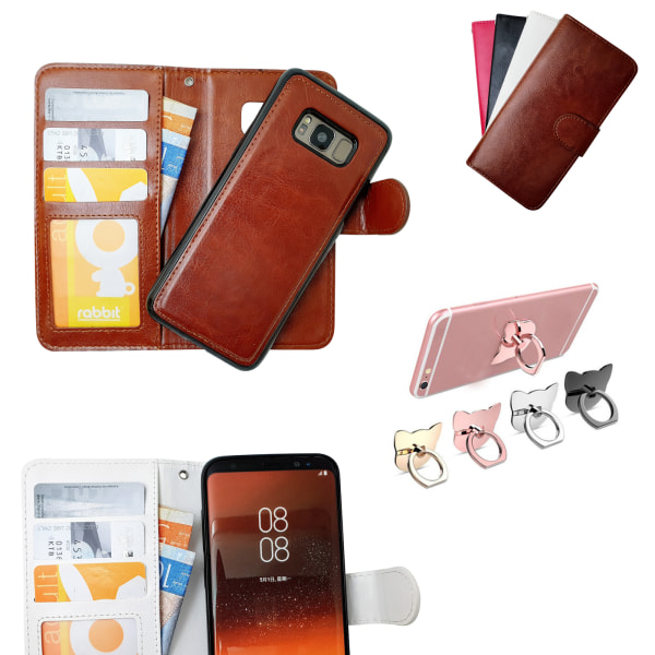 Päivitä S8 Plus: Nahkakotelo ja magneettikotelo Brun