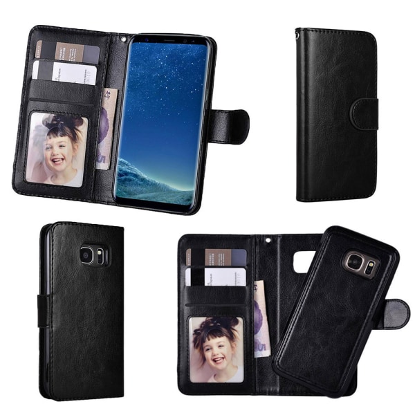 Samsung Galaxy S7 Edge - case / lompakko Svart