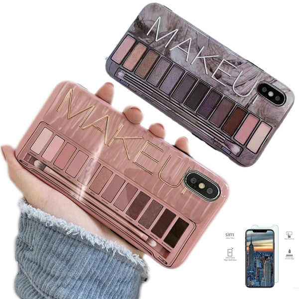 iPhone X/Xs - Cover Protection MakeUp Grå