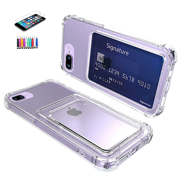 iPhone 7 Plus / 8 Plus - Kortbeskyttelses Transparent
