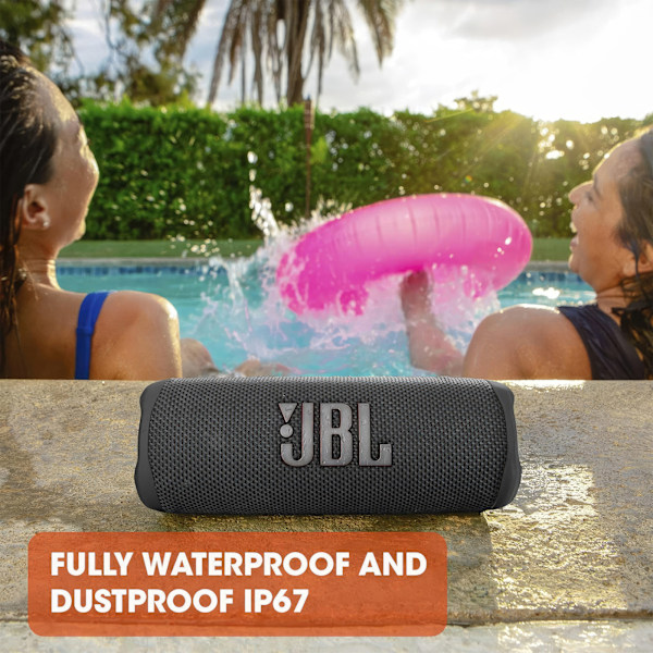 JBL Flip 6 - Bärbar Bluetooth-högtalare med kraftfullt ljud oc