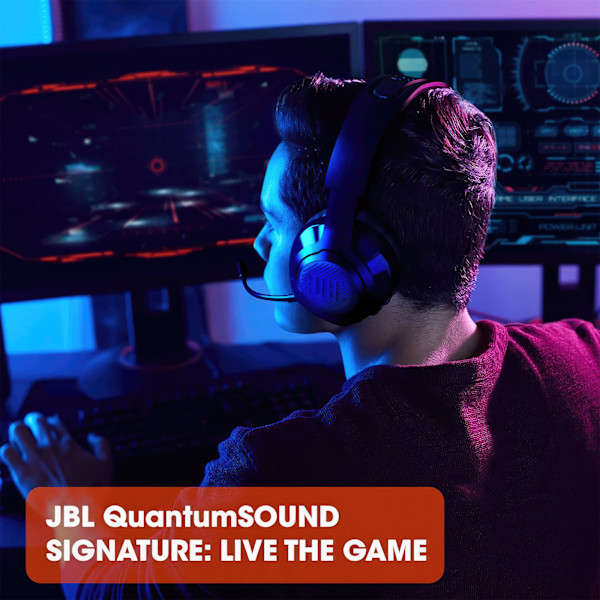 JBL Quantum 350 Wireless - Gamingheadset med lång batteritid oc