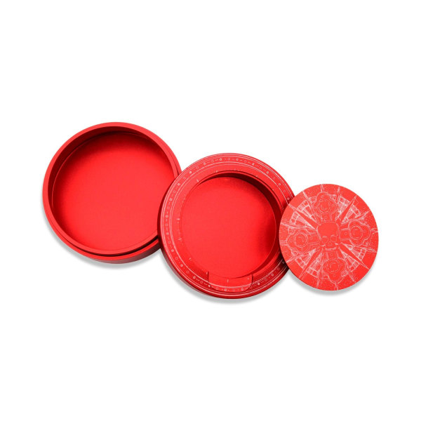 Nuuskalaatikko punaisesta alumiinista kaikelle nuuskalle - Pääka Red