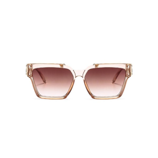 Brede luksuriøse solbriller i Limited Edition Champagne Pink one size