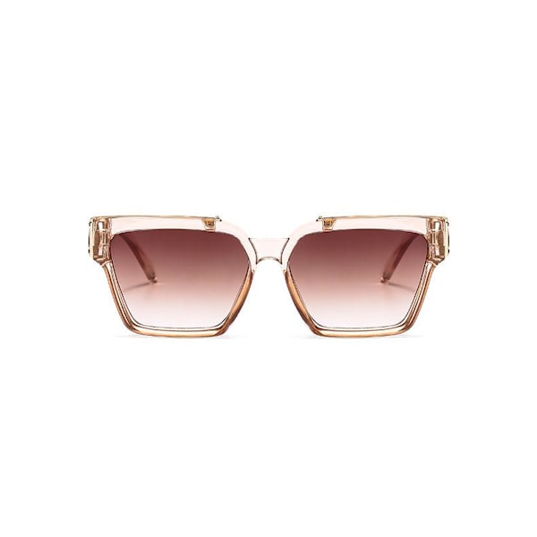 Brede luksuriøse solbriller i Limited Edition Champagne Pink one size