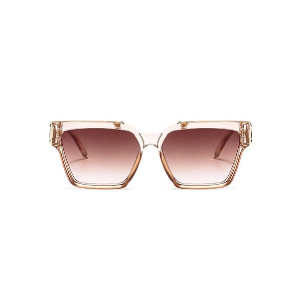 Brede luksuriøse solbriller i Limited Edition Champagne Pink one size