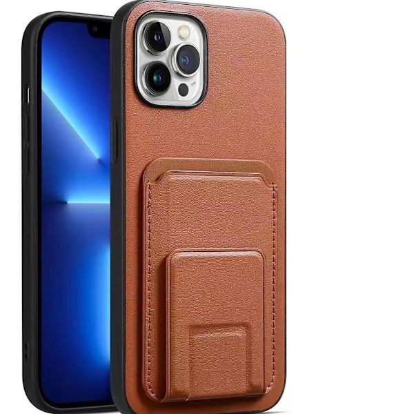 'iPhone 14 Pro Max' -kuori vahvalla magneettikorttitelineellä jalustalla Green